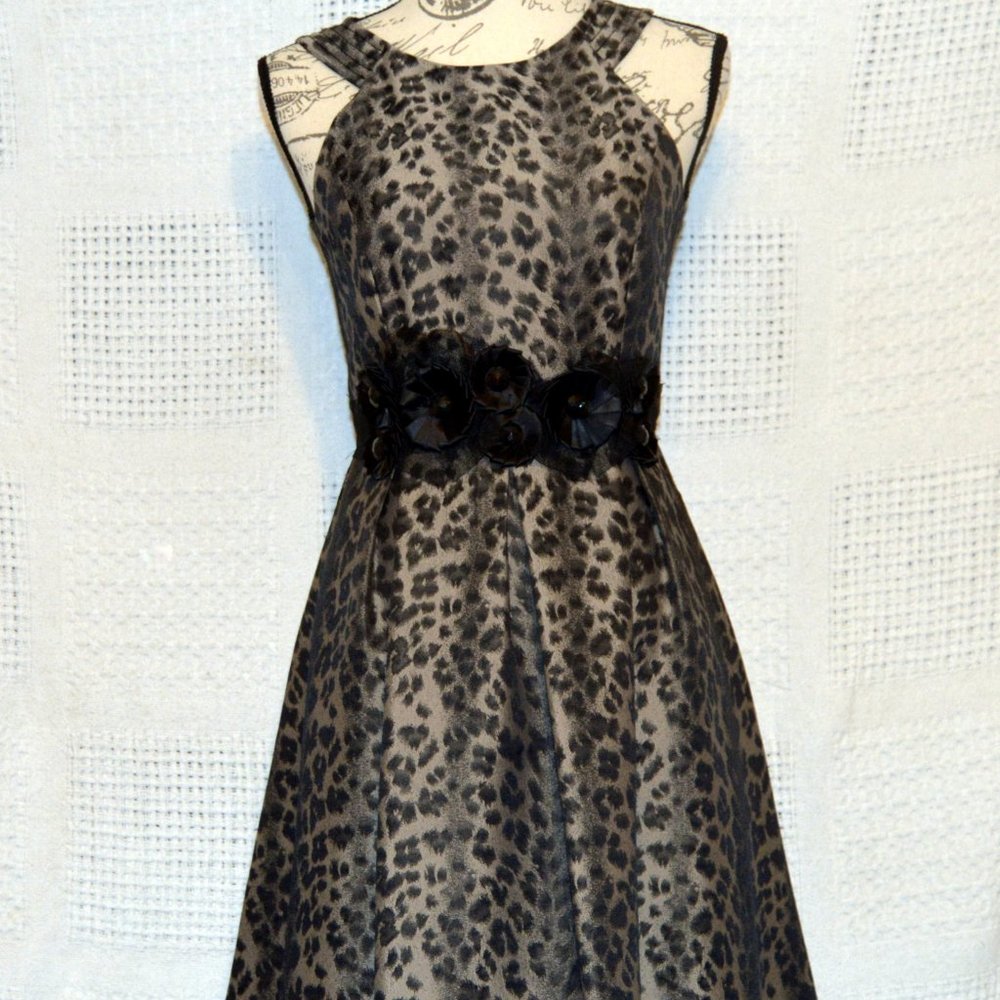 Muse Animal Print Formal Dress Size 2